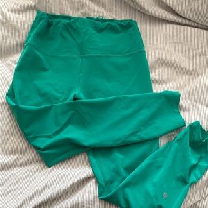 Lululemon Wunder Train High-Rise Tight 25" Kelly Green